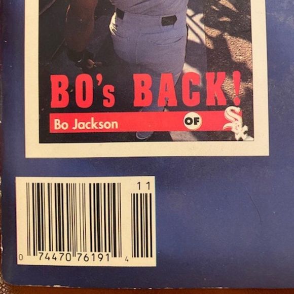Beckett Magazine Bo Jackson "Bo's Back!" - Picture 7 of 9